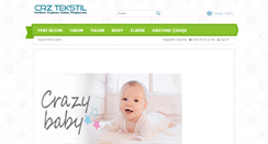 Desktop Screenshot of crztekstil.com